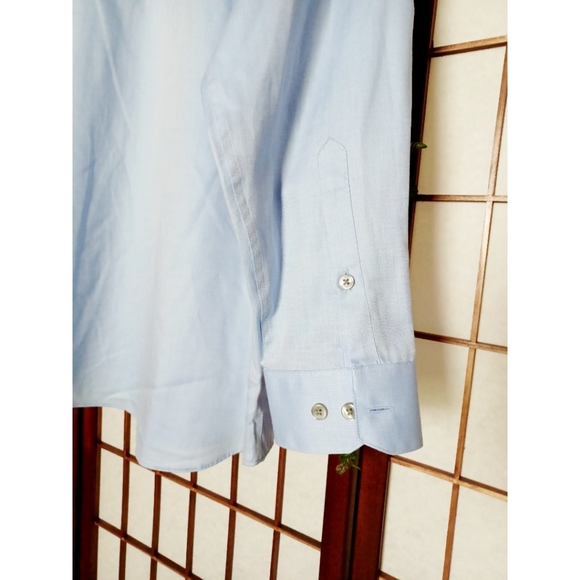 Kenneth Cole Slim Fit Stretch Non-Iron Dress Shirt - Picture 8 of 11